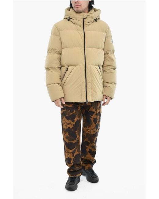 Woolrich Natural Quilted Sierra Supreme Down Jacket With 4 Pockets for men