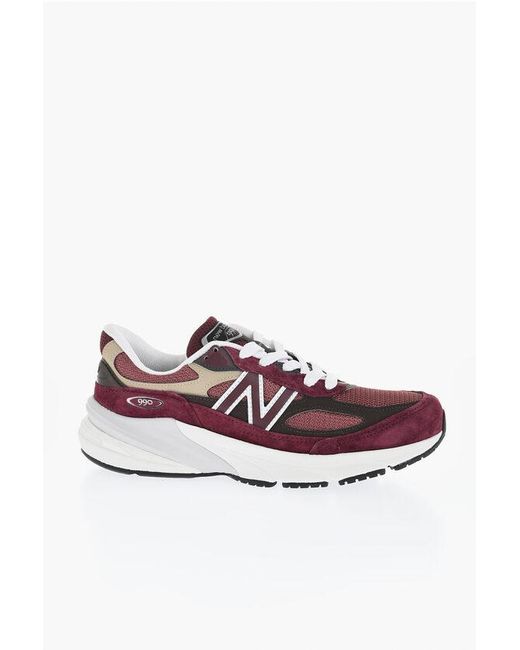 New Balance White Logoed 990 Sneakers With Contrast Detailing for men