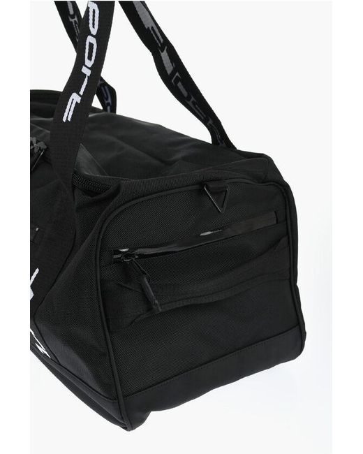 Nike Black Air Jordan Solid-Color Maxi Duffle Bag