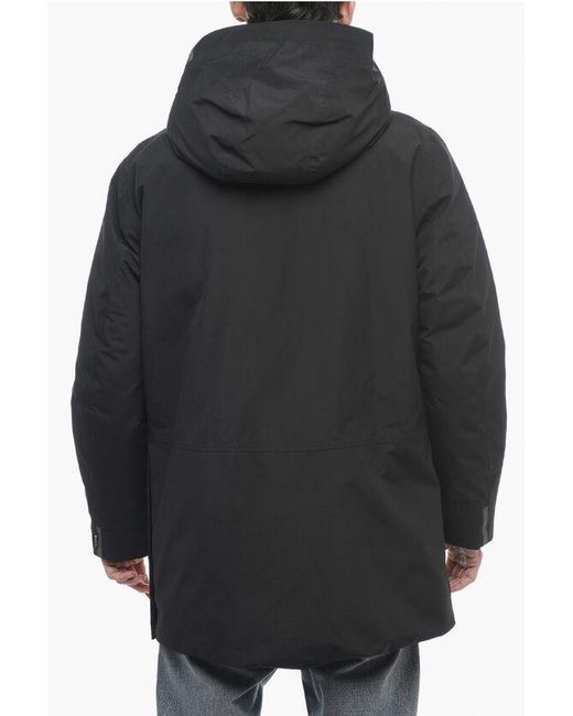 Woolrich Gore-Tex Fabric Padded City Jacket in Black for Men | Lyst UK