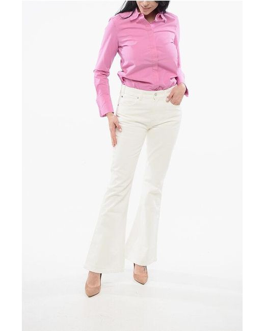Céline Multicolor Cotton Bootcut Denims With Belt Loops 30Cm