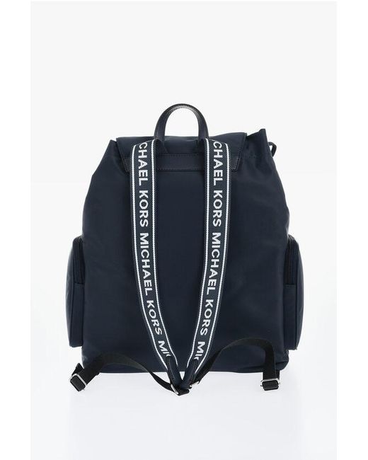 Michael Kors Blue Michael Nylon Cargo Flap Backpack