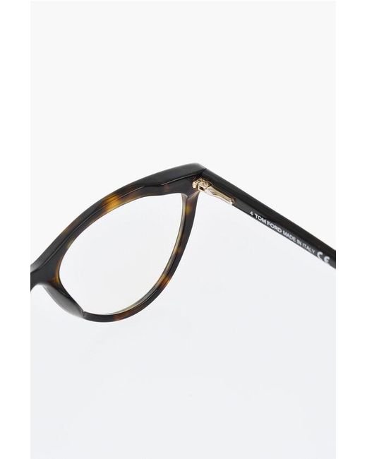 Tom Ford White Cat Eye Optical Glasses With Magnetic Solar Clip