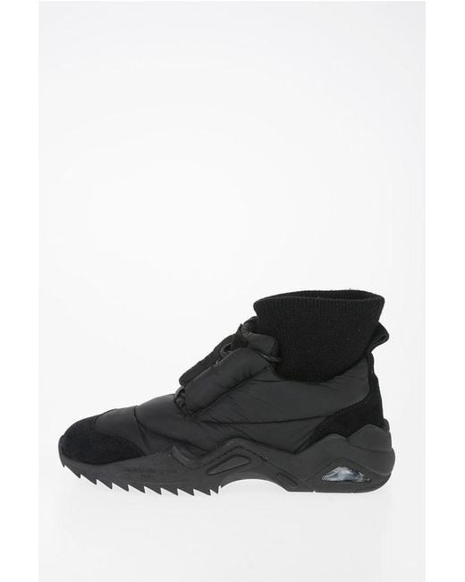 Maison Margiela Black Mm22 Fabric Puffer Sneakers for men