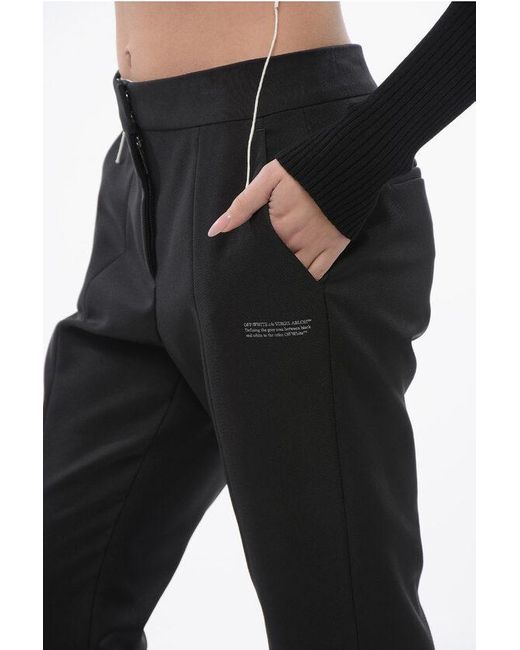 Off-White c/o Virgil Abloh Black Split Ankle Corporate Tech Pants
