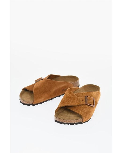 Birkenstock Brown Suede Band Arosa Sandals