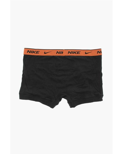 Nike Multicolor Cotton Stretch 3 Pairs Boxers Set With Logo-Band for men