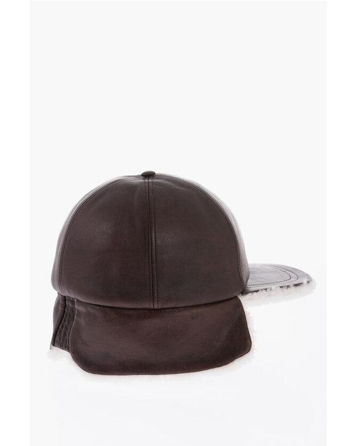 Dior Shearling Cap With Ear Muffs in Brown Lyst UK