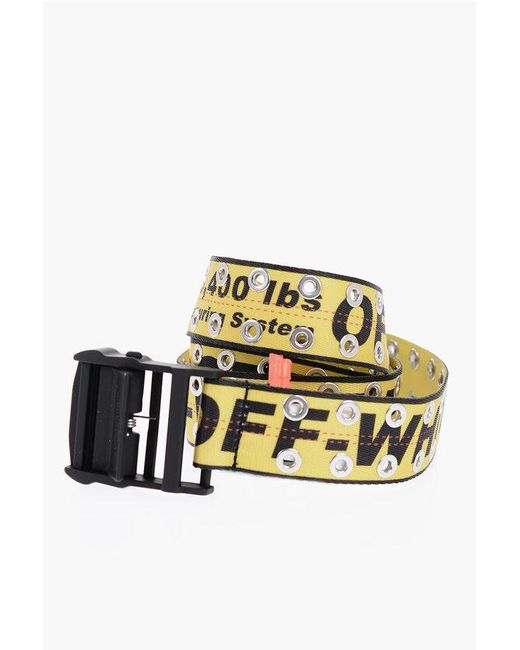 Off-White c/o Virgil Abloh White Belt With Contrasting Eyelets for men