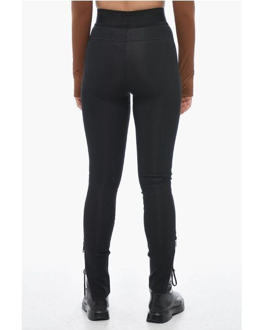 Burberry Black Neoprene Leggings With Zipped Ankle