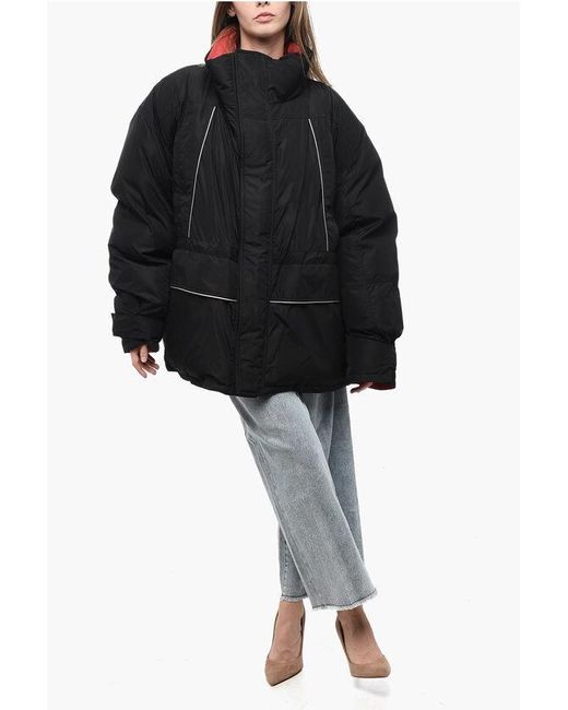 Balenciaga Black Added Jacket With Reflective Details