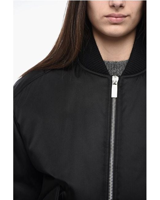 Off White c o Virgil Abloh Multipocket Bomber With Cuffs in Black Lyst UK