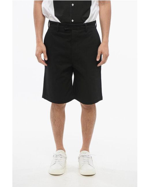 Amiri Black Cotton Arts District Shorts With Flush Pockets for men