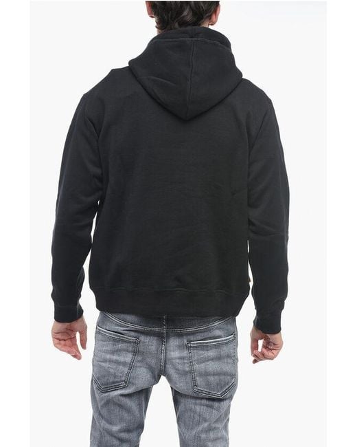 DSquared² Black Pac- Cool Fit Hoodie Sweatshirt for men