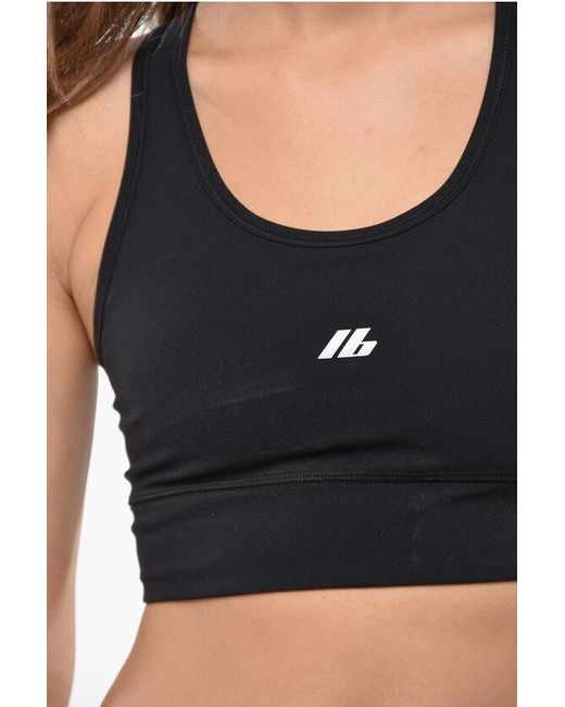 Balenciaga Black Sporty Crop Top