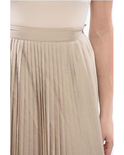 Dior Natural High-Waisted Pleated Mini Skirt