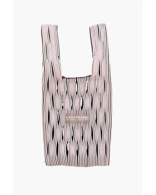 FRAME White Multicolor Polyester Tote Bag