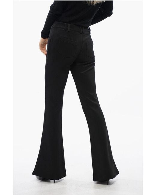 Balmain Black Flared-Fit Trousers