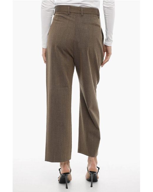 Sibel Saral Multicolor Wool Blend Fritz Single Pleat Pants