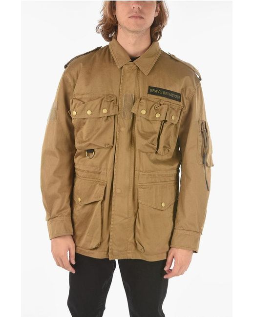 DIESEL Hidden Closure J Loyd Utility Jacket in Natural for Men Lyst UK