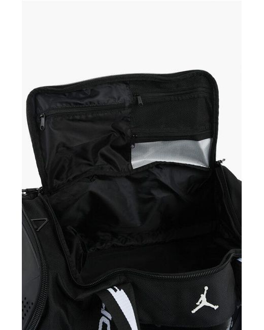 Nike Black Air Jordan Solid-Color Maxi Duffle Bag