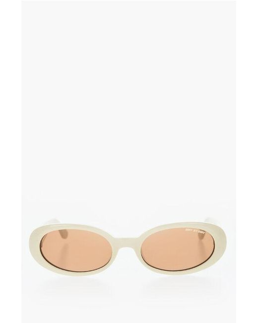 DMY STUDIOS Multicolor Solid Color Valentina Sunglasses With Oval Frame