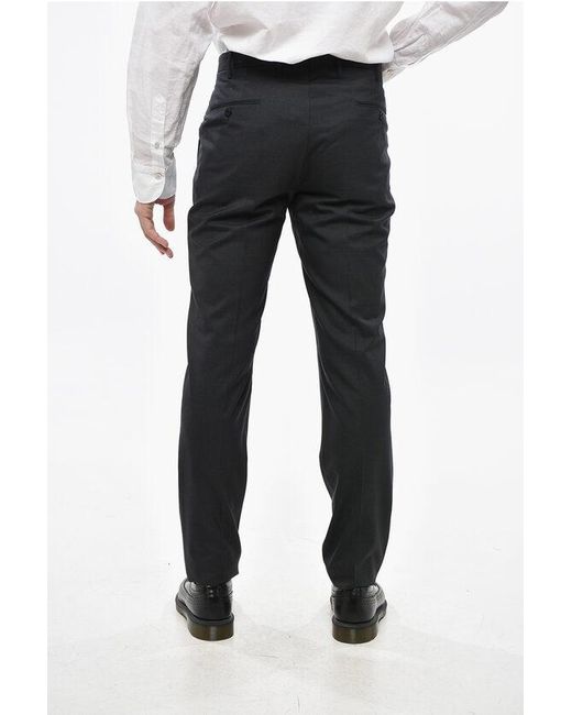 0401~3 Pocket Virgin Wool Pants with Belt Loops
