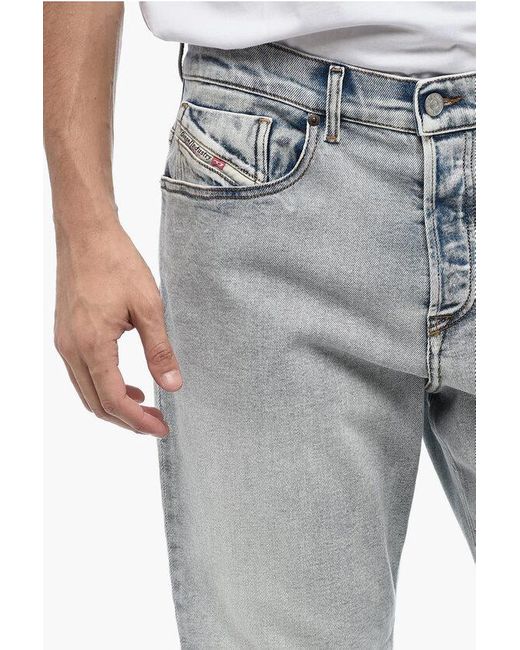 DIESEL Gray Tapered-Fit Jeans 2005 D-Fining With Light Wash L.32 for men