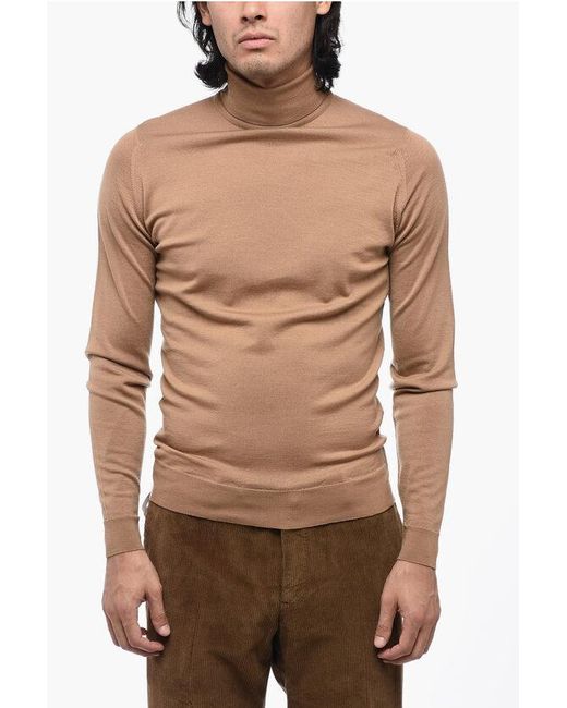 John Smedley Multicolor Merino Wool Turtle-Neck Sweater for men