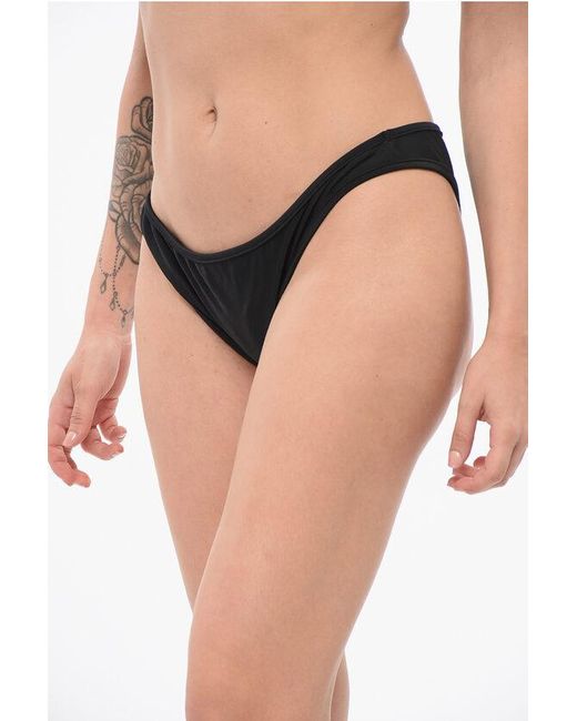 Zadig & Voltaire Natural Solid Color Bikini Bottom With Contrasting Detail