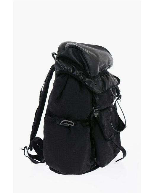 DIESEL Black Logoed Utlt Backpack With Outer Pockets