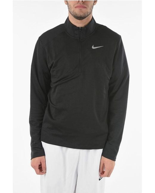 Nike Black Half Zip Dri-Fit Sweatshirt for men