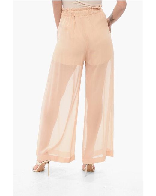 SLEEP NO MORE Multicolor Chiffon Wide-Leg Pants