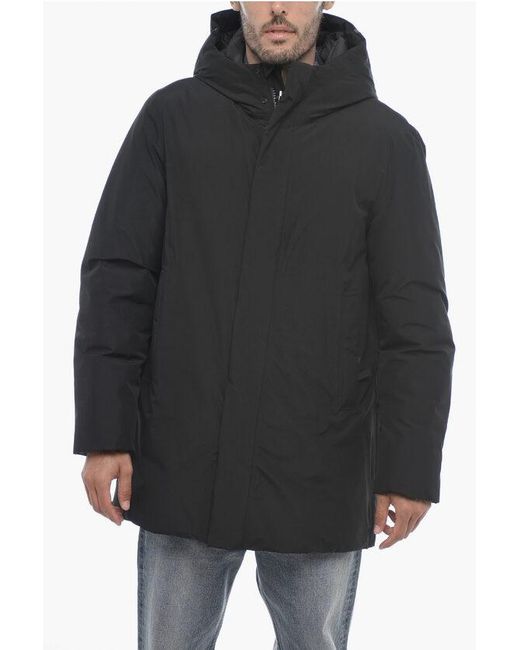 Woolrich Gore-Tex Fabric Padded City Jacket in Black for Men | Lyst UK