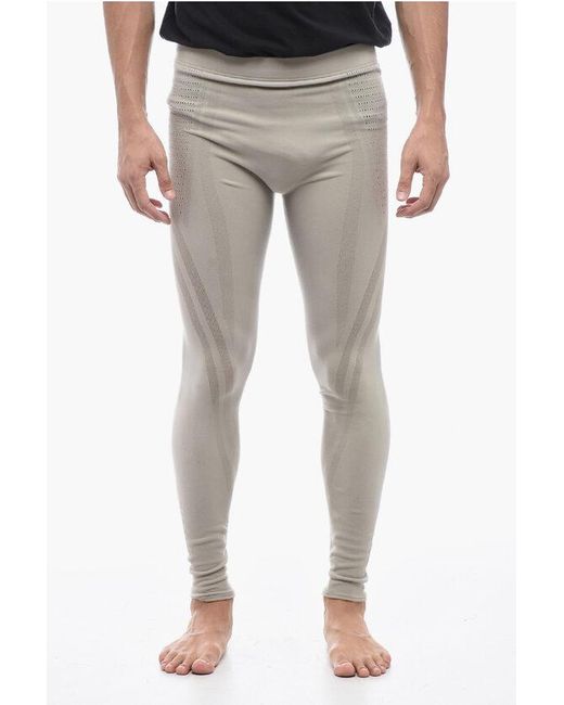 Zegna Gray Stretch Breathable Fabric Tech Leggings for men