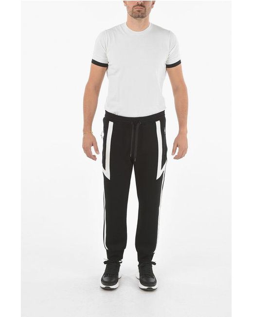 Neil Barrett Neoprene Skinny Fit Modernist Thunderbolt Joggers in Black for Men Lyst UK