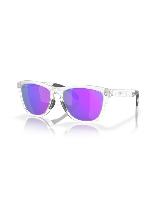 Oakley Purple Oo9284a Frogskins Range Low Bridge Fit Round Sunglasses for men