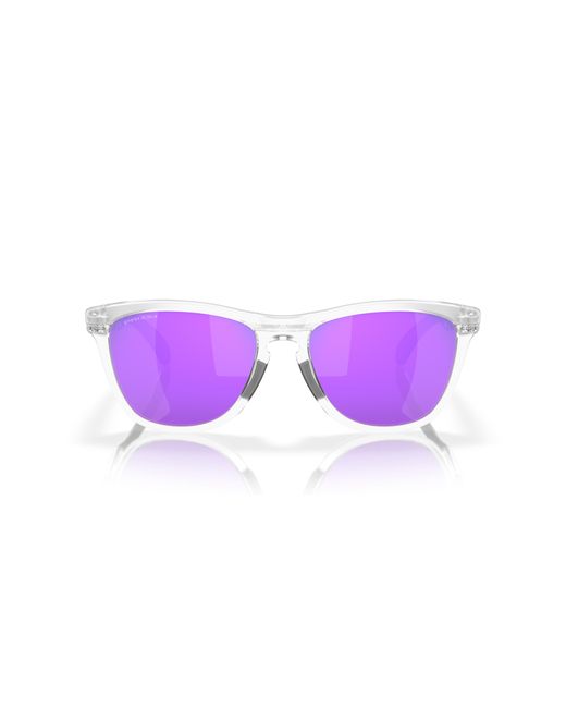 Oakley Purple Oo9284a Frogskins Range Low Bridge Fit Round Sunglasses for men
