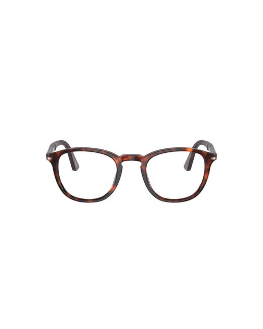Persol Black Round Acetate Eyeglasses Online for men