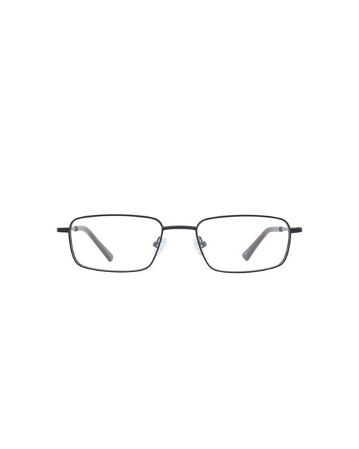 GD Collection Black Rectangle Metal Eyeglasses Online
