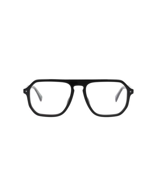 Levi's Black Rectangle Acetate Eyeglasses Online for men