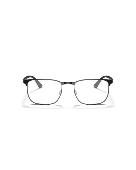 Ray-Ban Black Square Metal Eyeglasses Online