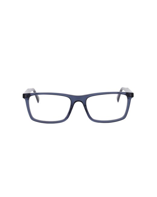Levi's Black Rectangle Acetate Eyeglasses Online for men