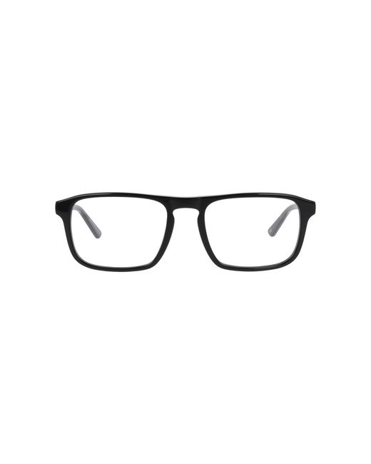 GD Collection Black Rectangle Acetate Eyeglasses Online for men