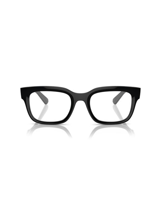 Ray-Ban Black Rectangle Plastic Eyeglasses Online