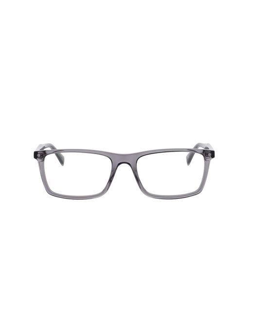 Levi's Black Rectangle Acetate Eyeglasses Online for men