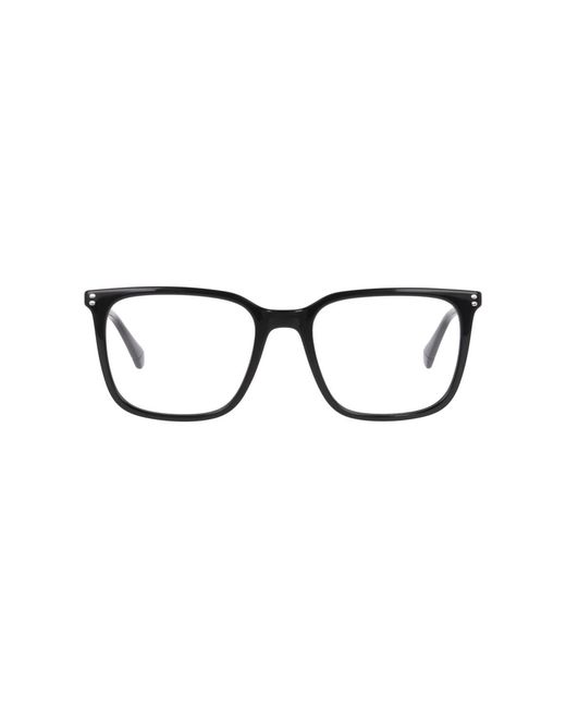 Polaroid Black Square Plastic Eyeglasses Online for men