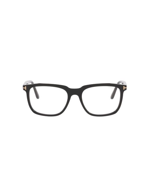 Tom Ford Black Square Acetate Eyeglasses Online for men