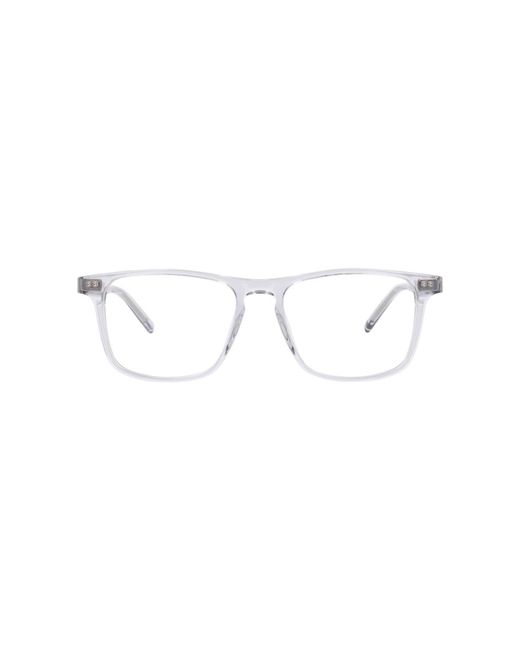 Tommy Hilfiger Black Rectangle Acetate Eyeglasses Online for men