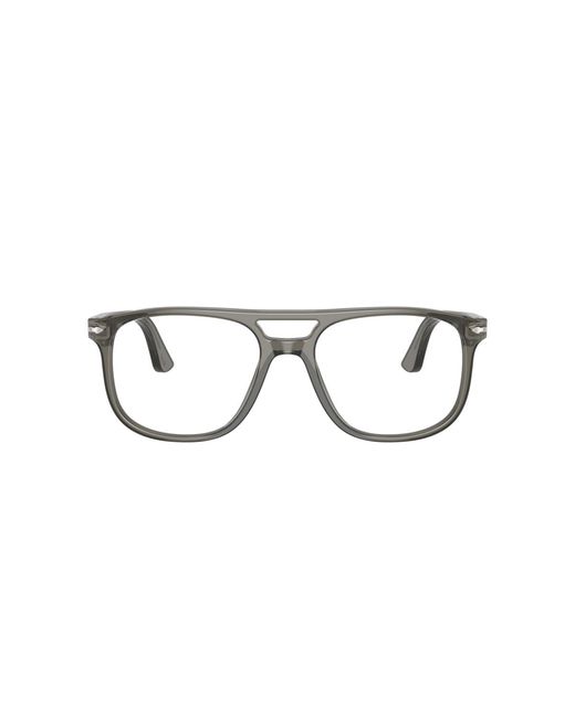 Persol Black Pilot Acetate Eyeglasses Online